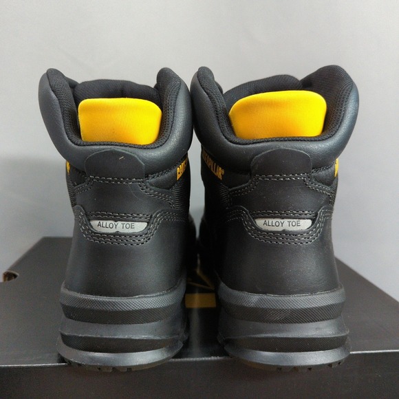 CAT Caterpillar Work Boots Mens 11.5 Wide Black Mobilize Alloy Toe New